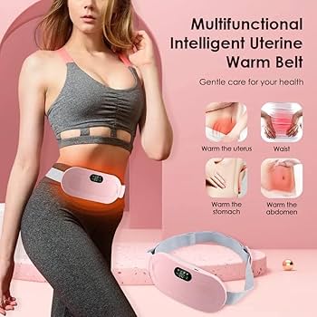 Portable Cordless Heating Massage Pad, Menstrual Period Heating Pads for Cramps, Endometriosis Pain Relief