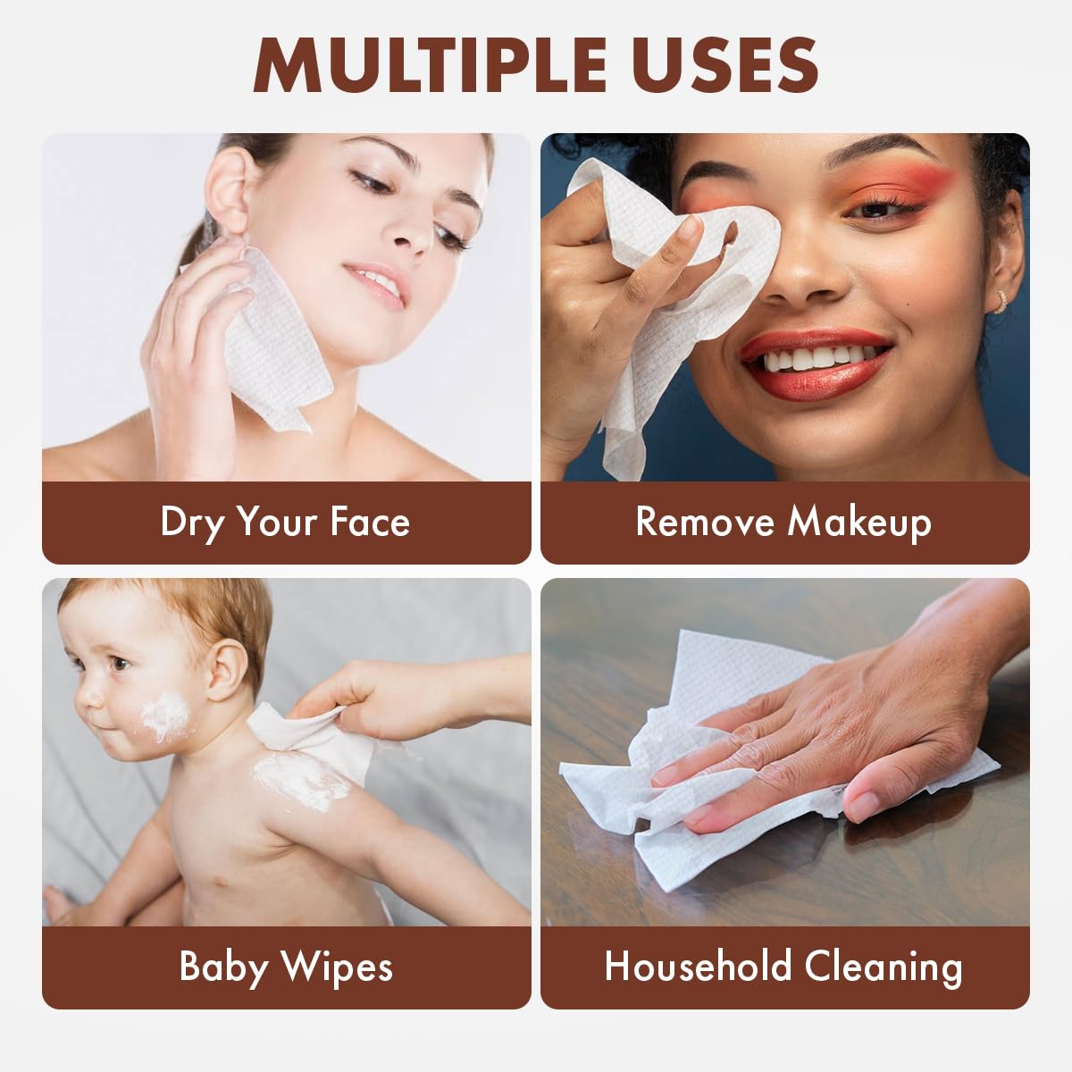 New Cotton Time Disposable Cleansing Face Towel Thickened Beauty Salon Face Towel - Multicolor