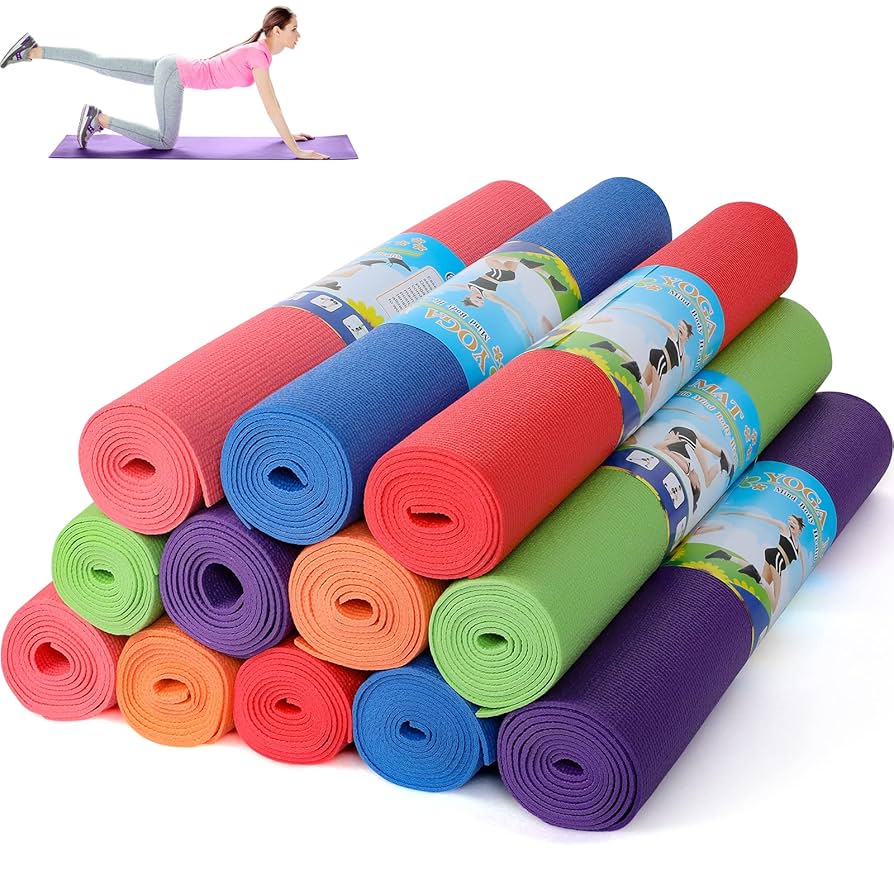 Non-Slip Yoga Mat for Gym Home Workout & Meditation - Multicolor