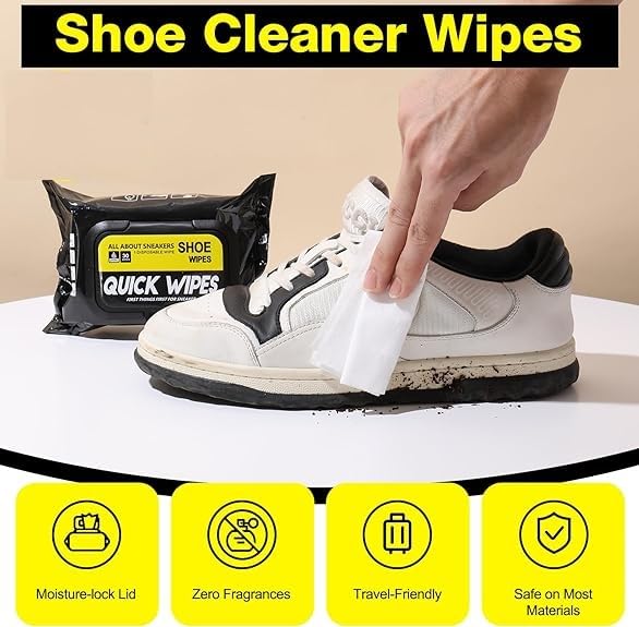 80Pcs Shoe Cleaning Wipes For Unisex Premium Shoe Cleaner Tissues - Multicolor