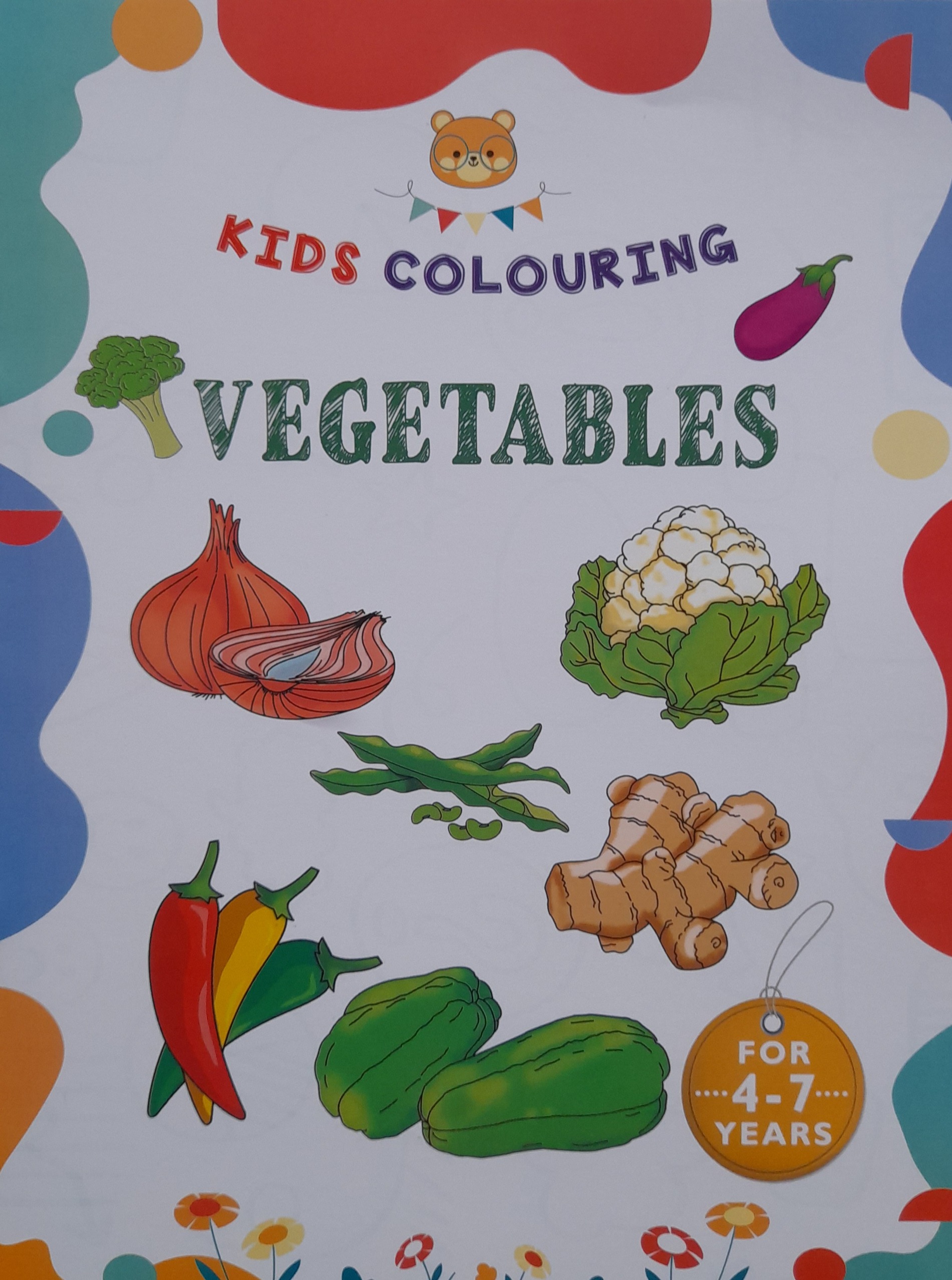 Kids Colouring Vegetables (Paperback)