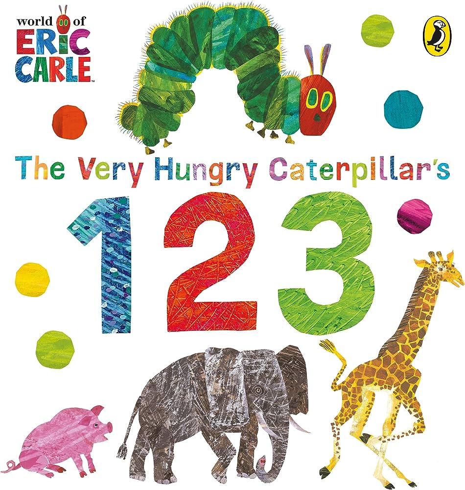 The Very Hungry Caterpillar's 123 By Eric Carle (English, Board book) 