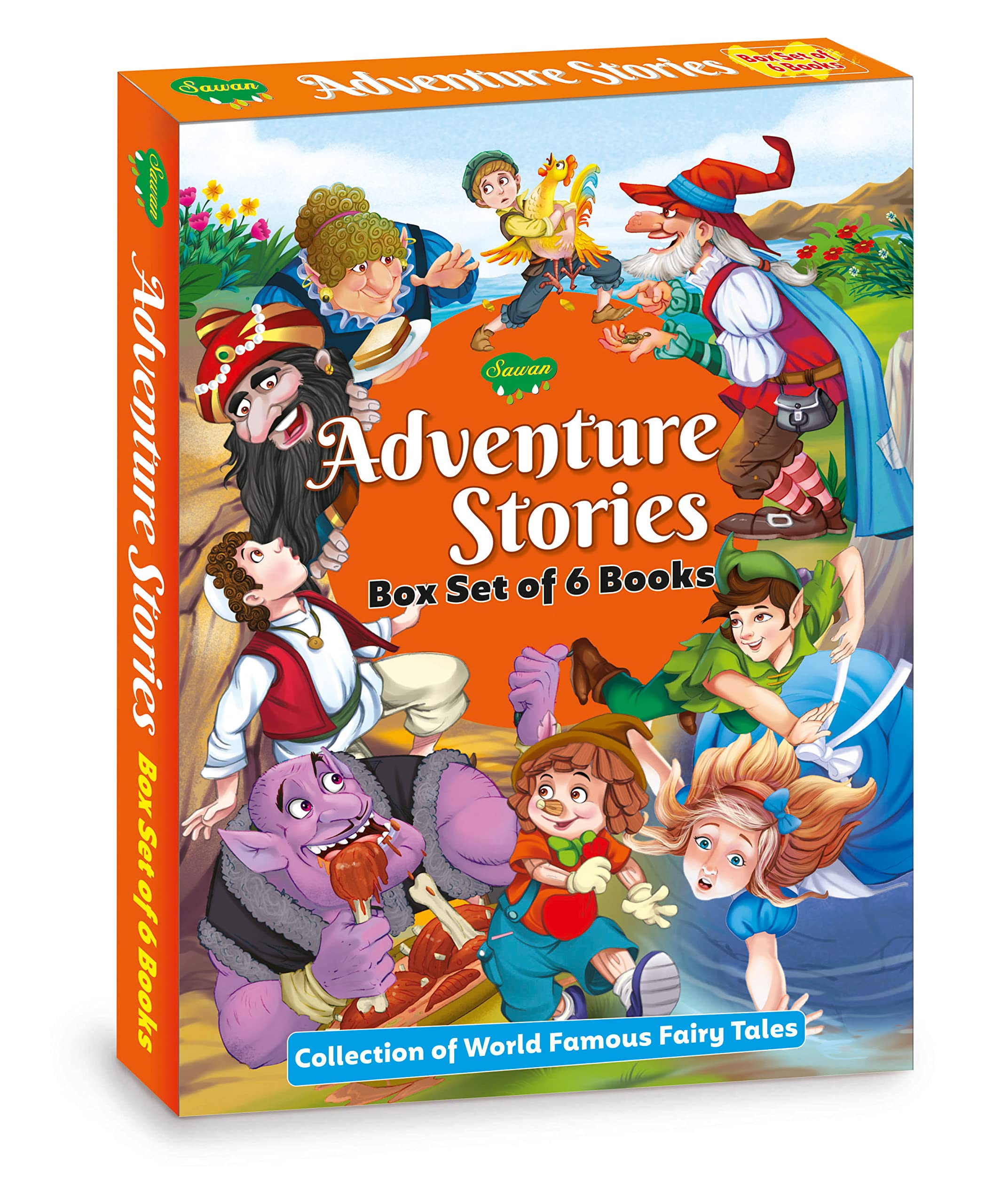 Adventure Stories Box Set of 6 Books By Sawan (Hardcover)