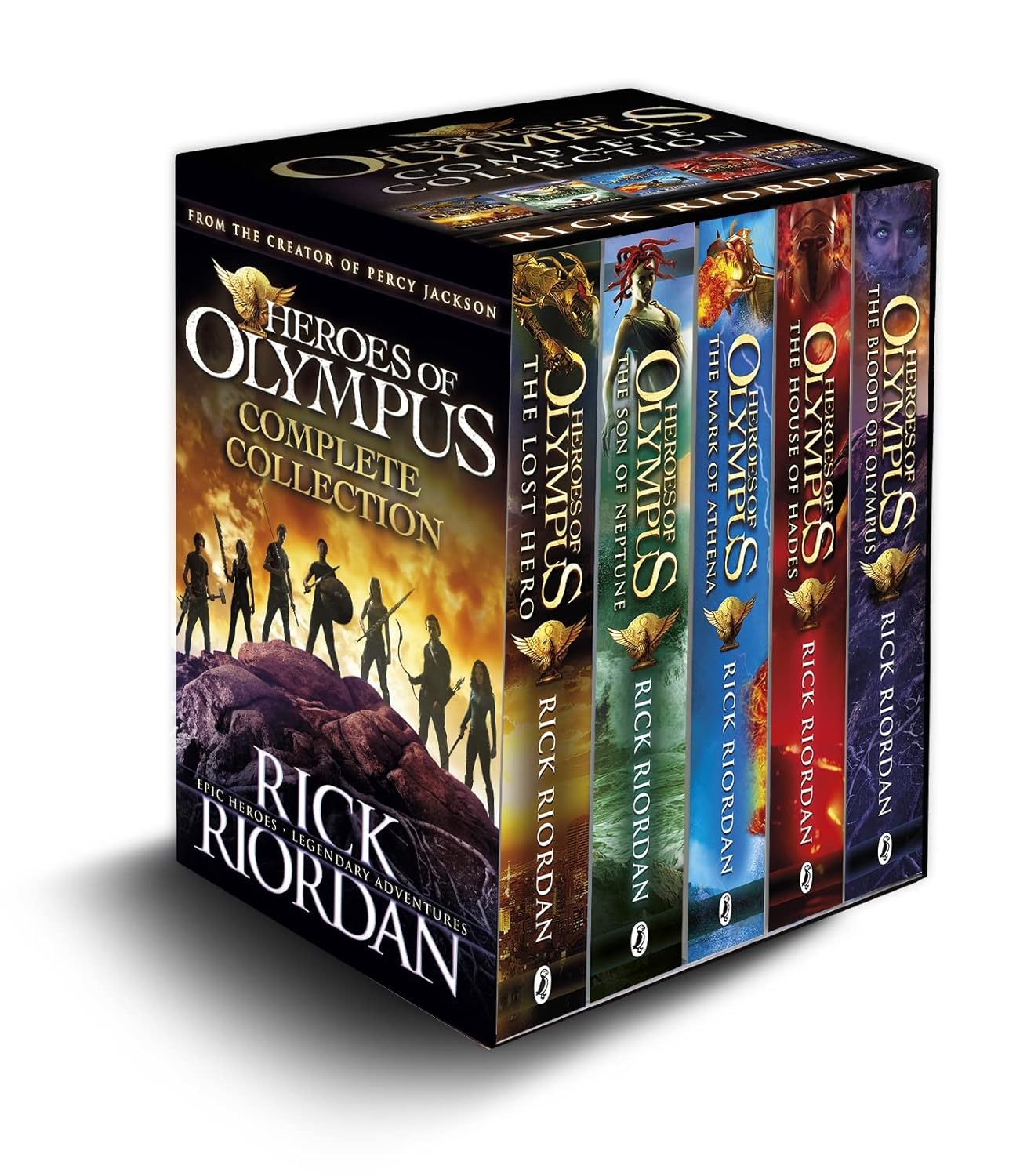 Heroes Of Olympus Complete Collection 5 Book Slipcase By Rick Riordan (Paperback) 
