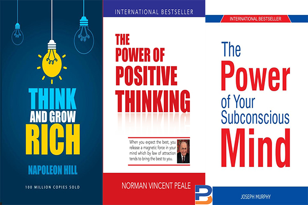 Set Of Three Self Help Books (The Power Of Positive Thinking By Norman Vincent Peale + The Power Of Your Subconscious Mind By Joseph Murphy + Think And Grow Rich By Napoleon Hill)