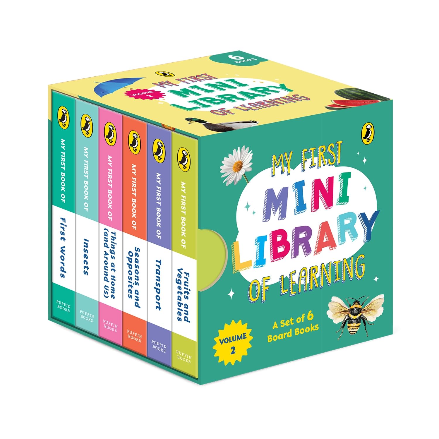 My First Mini Library Of Learning Vol. 2 By Puffin India (Board Book, 1 - 3 years) 