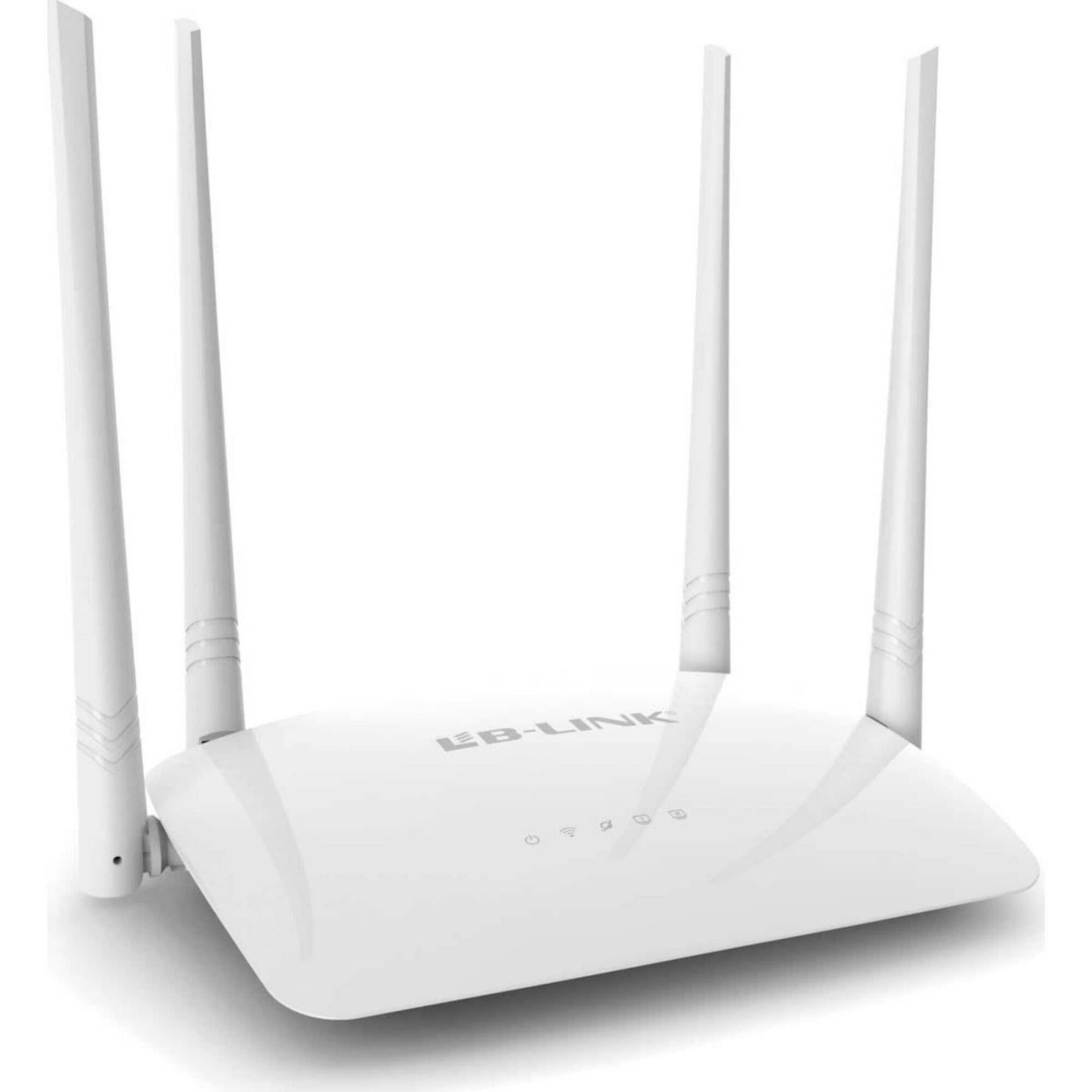 LB Link 4 Antenna High Gain WiFi Router - Multicolor