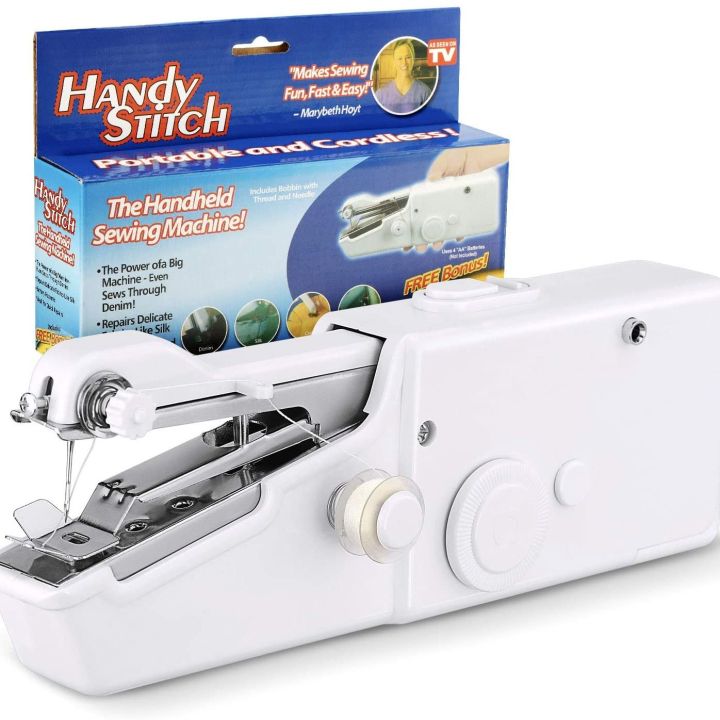 Mini Portable Handheld Sewing Machine For Home Use - White