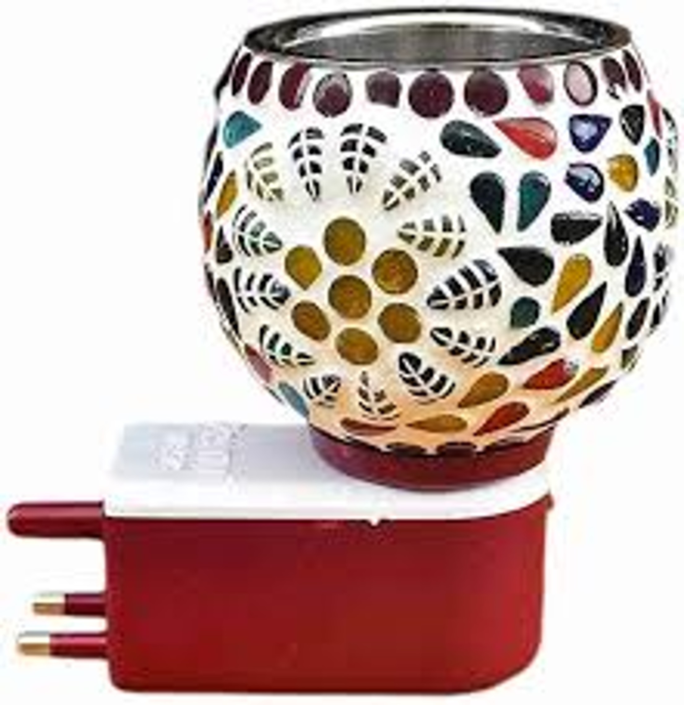 Ceramic Electric Camphor Diffuser Kapur Dani Burner - Multicolor