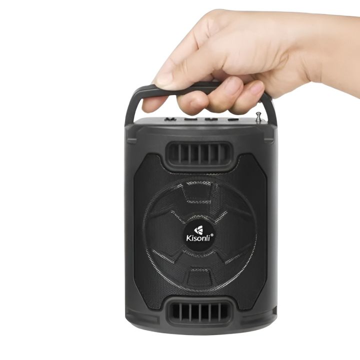 Q2 Mini Portable TWS Bluetooth Speaker With USB & AUX - Black
