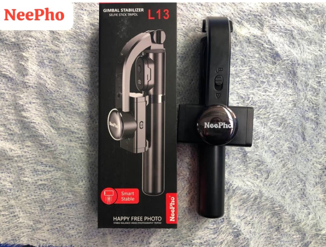 NeePho NP-L13 3-Axis Foldable Smartphone Gimbal Stabilizer With Tripod - Black