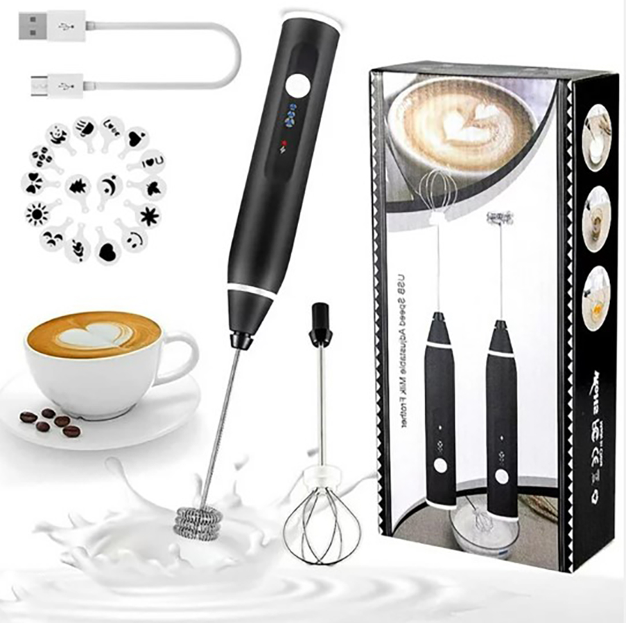 Handheld Electric Milk Frother – Coffee & Drink Mixer - Multicolor