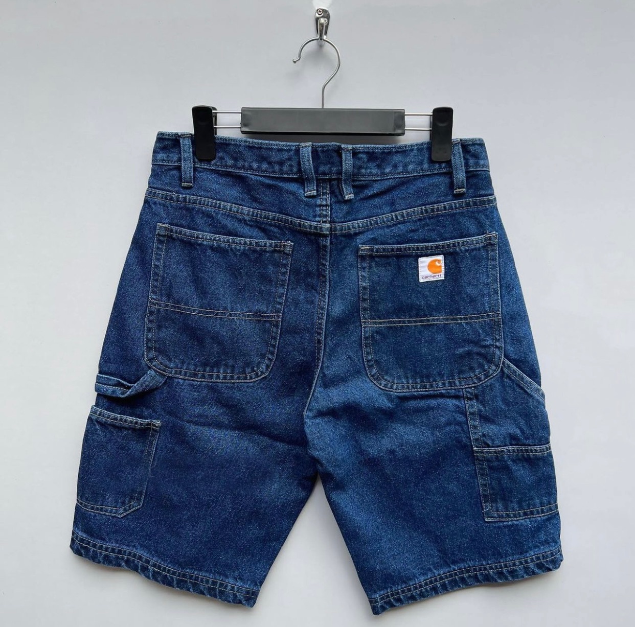 Straight Carpenter Denim Shorts For Men