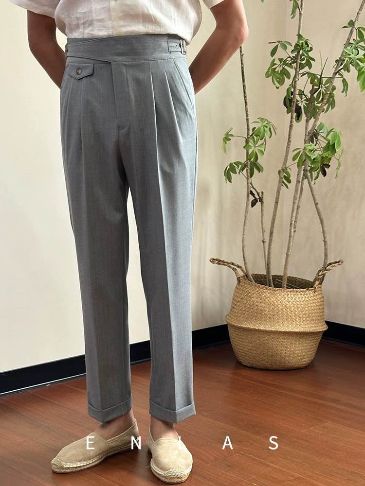 Italian Style Formal Suit Pants For Men