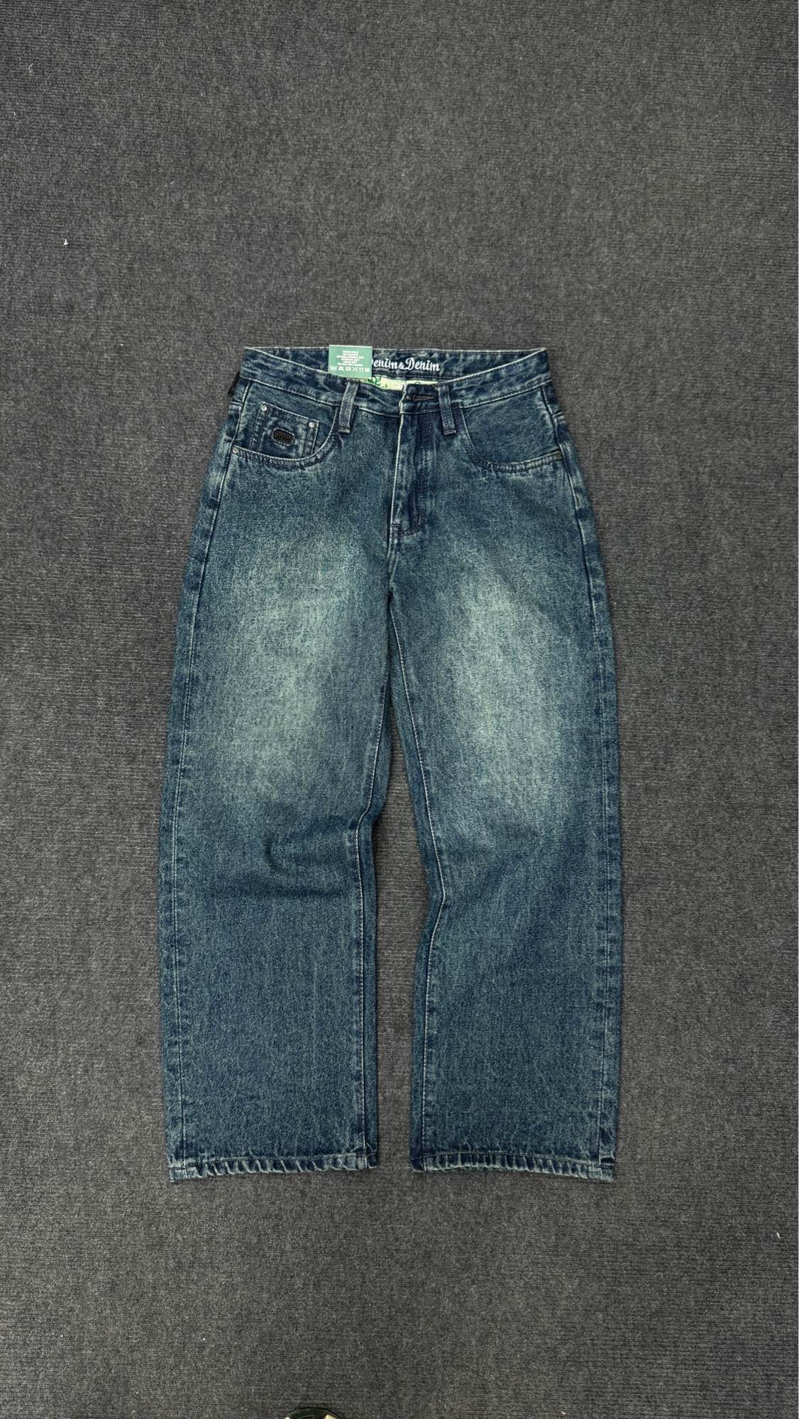 High Waist Baggy Denim Pants For Men