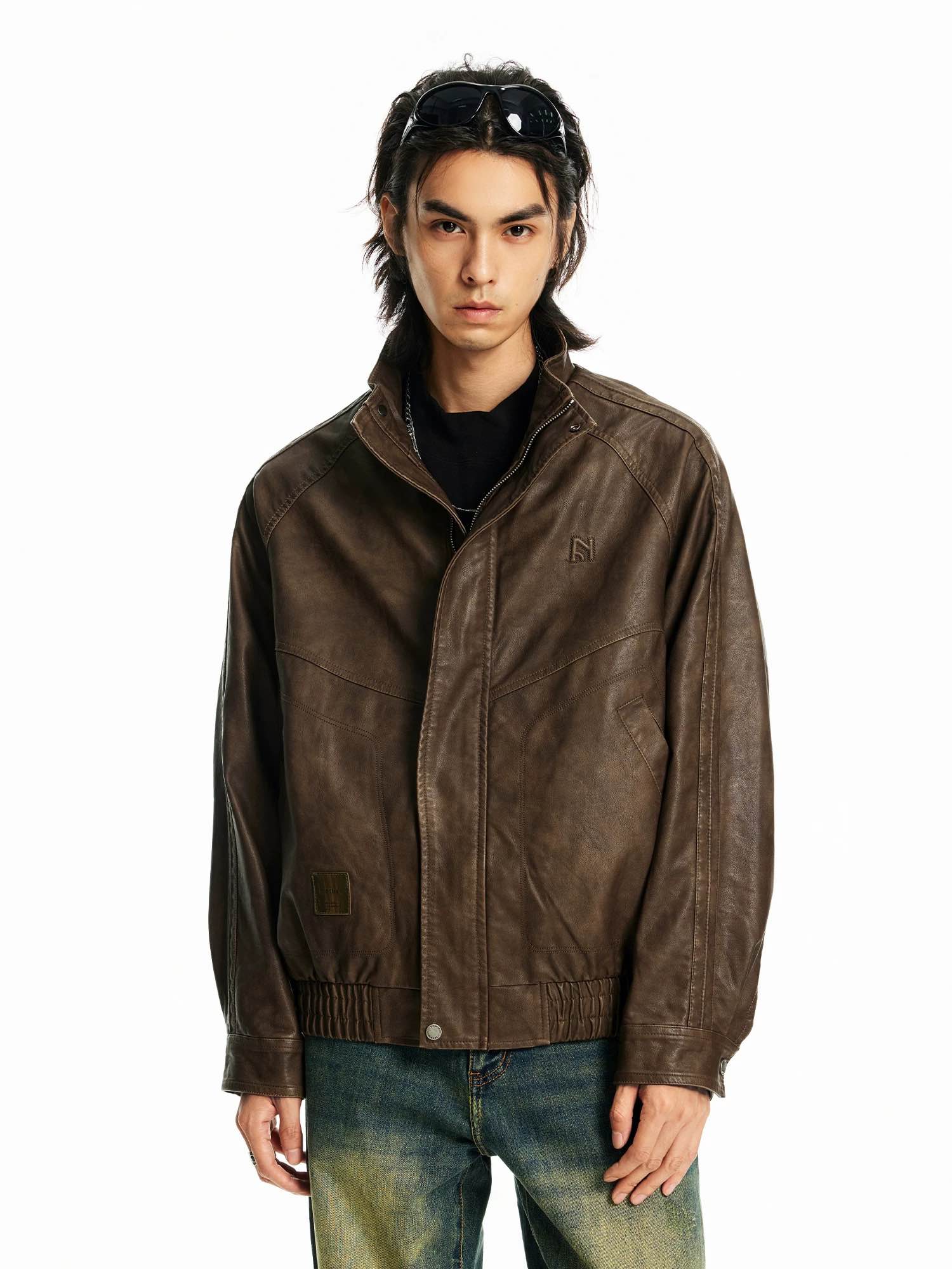 Winter Faux Leather Jacket For Men