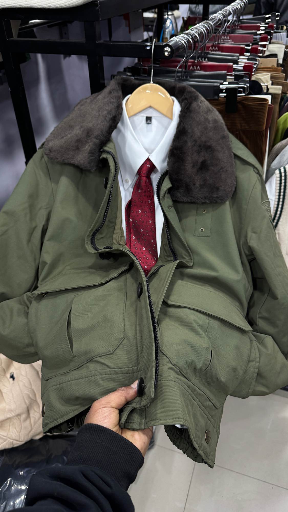 Winter Flight Bomber Jacket For Men