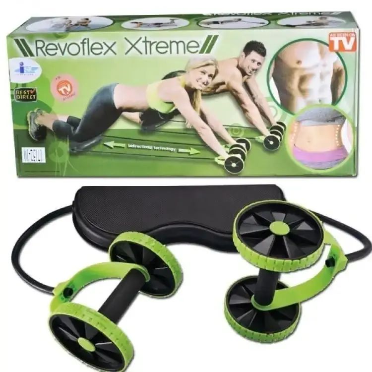 Revoflex Xtreme Home Gym Abs Roller - Multicolor
