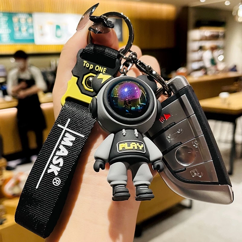 Astronaut Bear Keychain - Multicolor