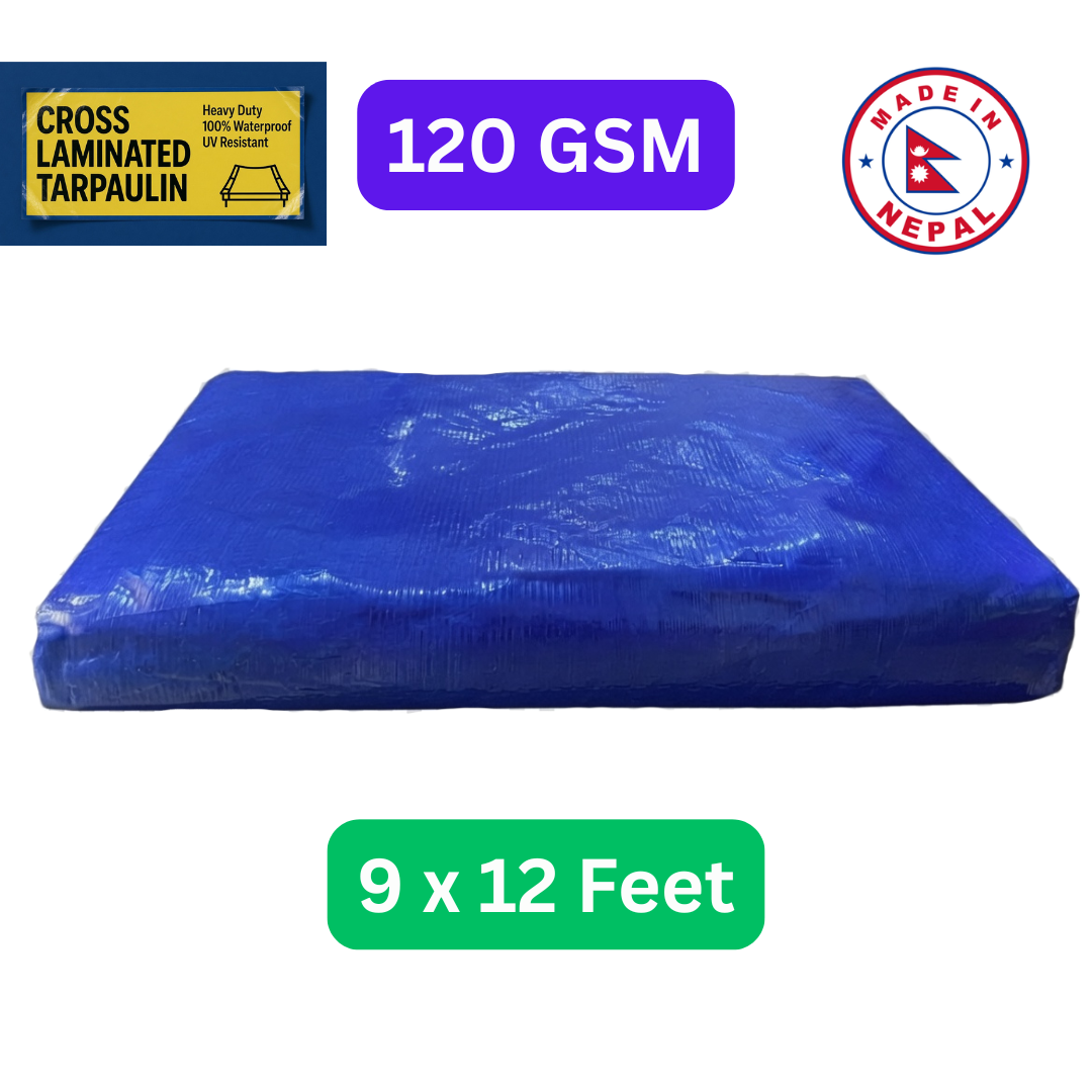 9x12ft Blue Tarpaulin 120 GSM