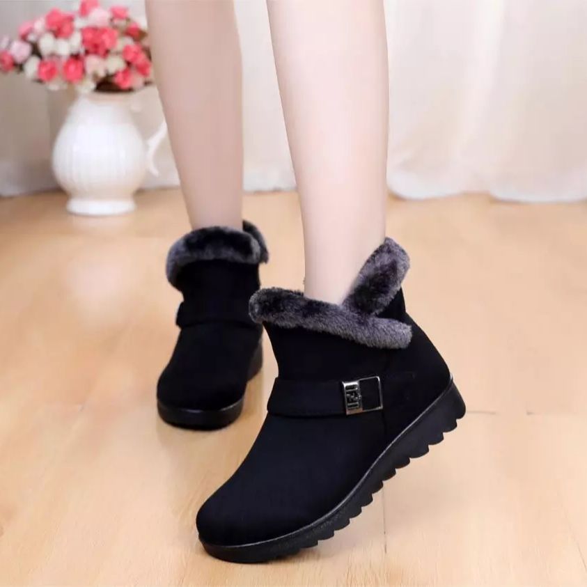 Warm Platform Snow Boots – Tassel Cotton Winter Footwear For Women
