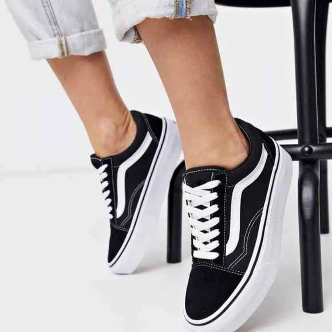 Black Breathable Sneakers – Comfortable Casual Summer Footwear For Women