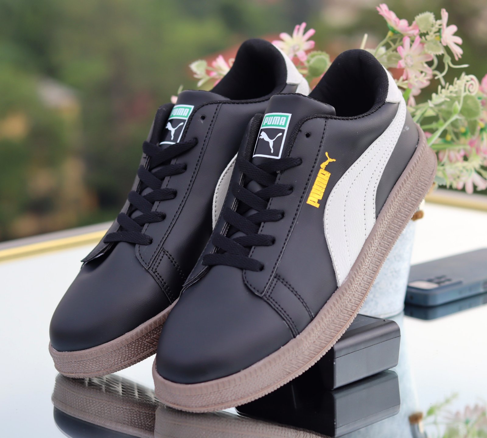 ShadowFlex Black Ice Sneakers – Luxe Heritage Streetwear Footwear For Men