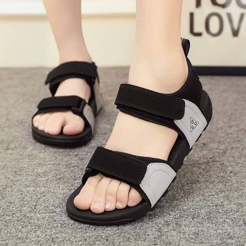 Hook-And-Loop Platform Sandals For Women