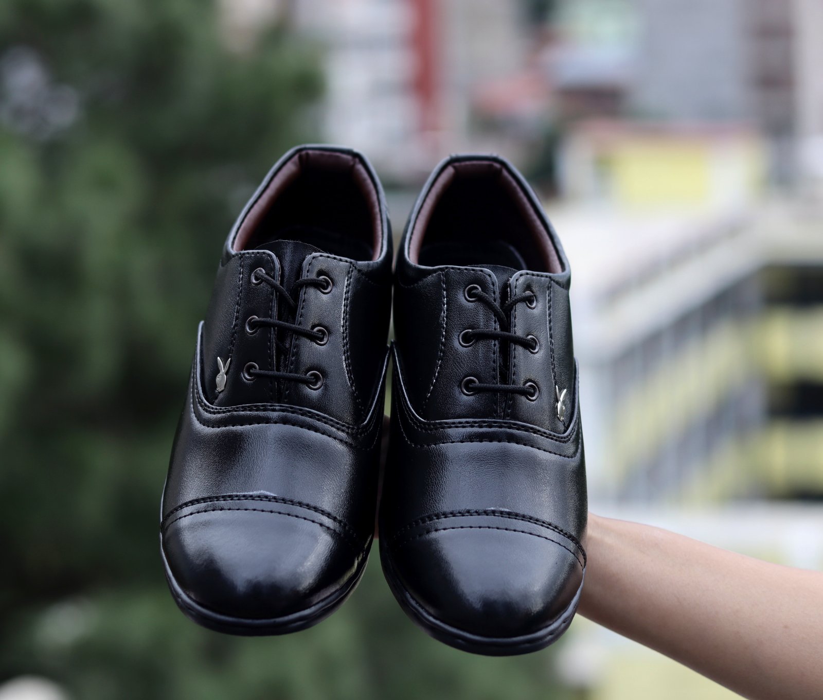Vintage Leather Tie-Up School Shoes For Women