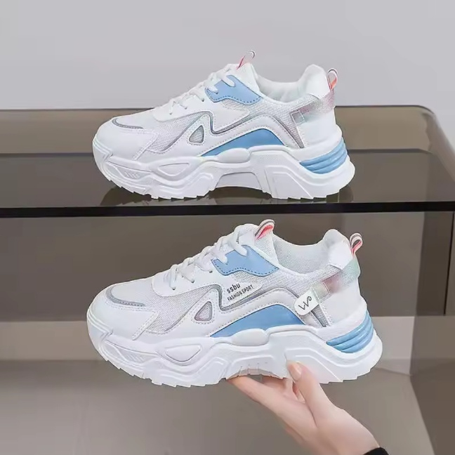 Korean Style Platform Lace-Up Shoes For Women