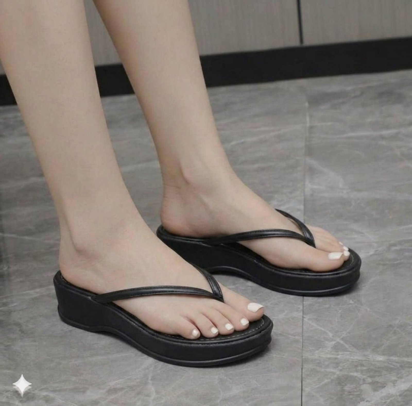 Elegant V-Strap Lightweight Flats For Women