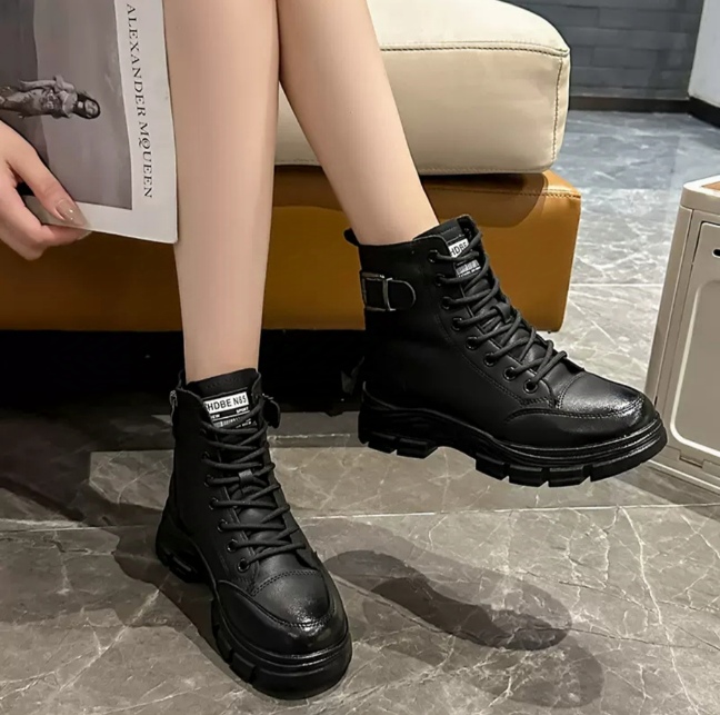 Korean Luxury Heel Sneakers - Women