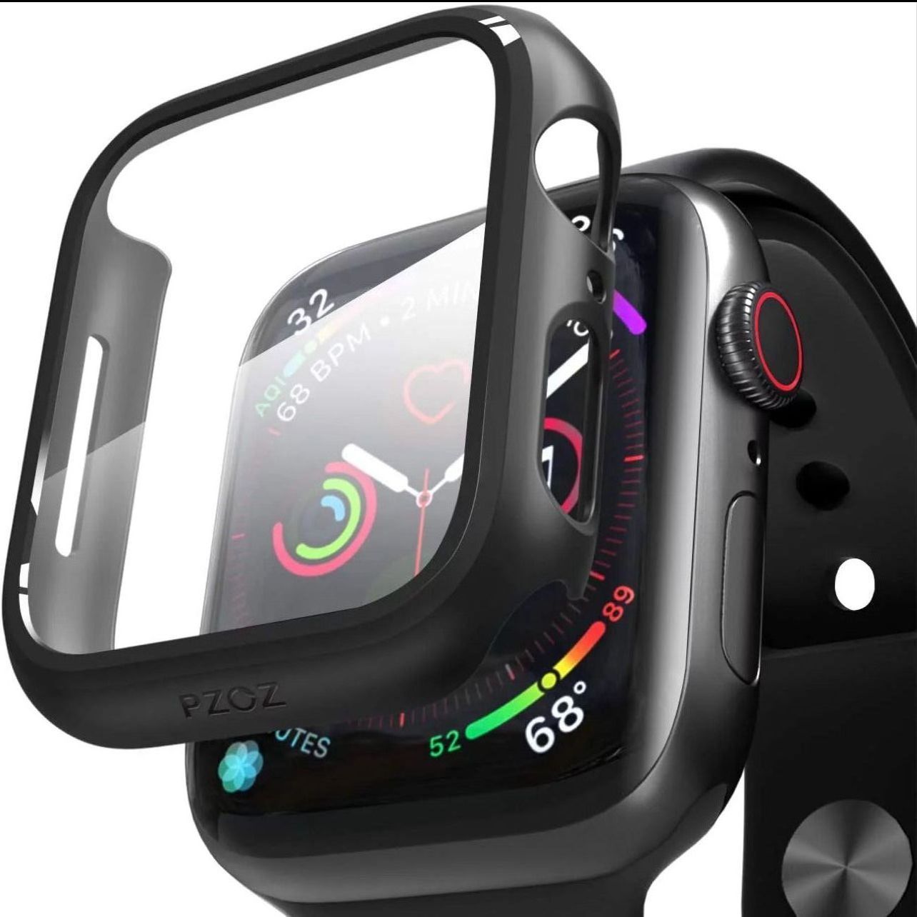 Apple Watch Series 7 45mm TPU Clear Case With Glass
