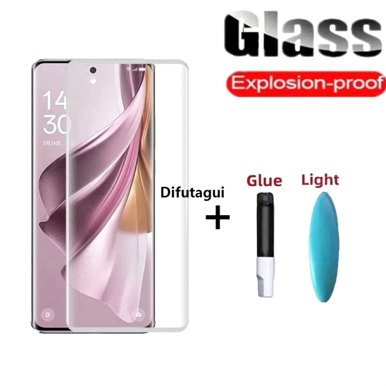 Oppo Reno 11 UV Curved Full Glue Glass With Light