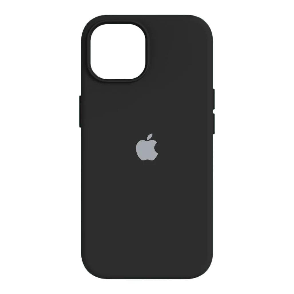 iPhone 15 Pro Max Silicone Microfiber Case - Black