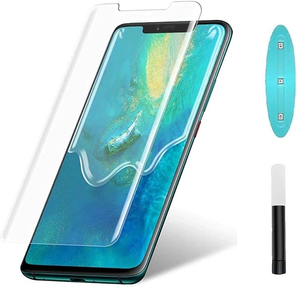 Huawei Mate 20 Pro UV Curved Full Glue Glass With Light