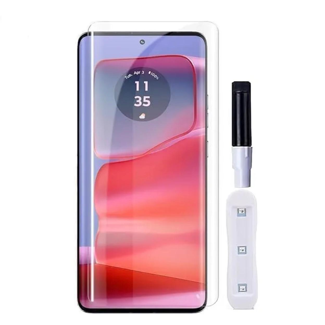 Motorola Edge 60 Fusion UV Curved Tempered Glass With Light