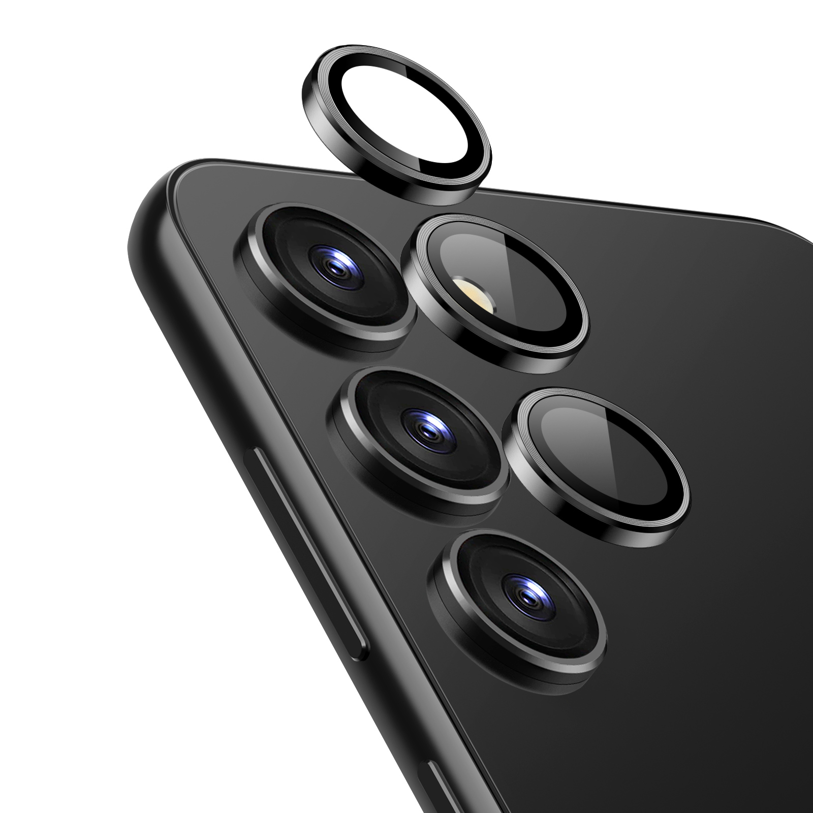 Samsung Galaxy S24 Plus Metal Camera Lens Protector Black