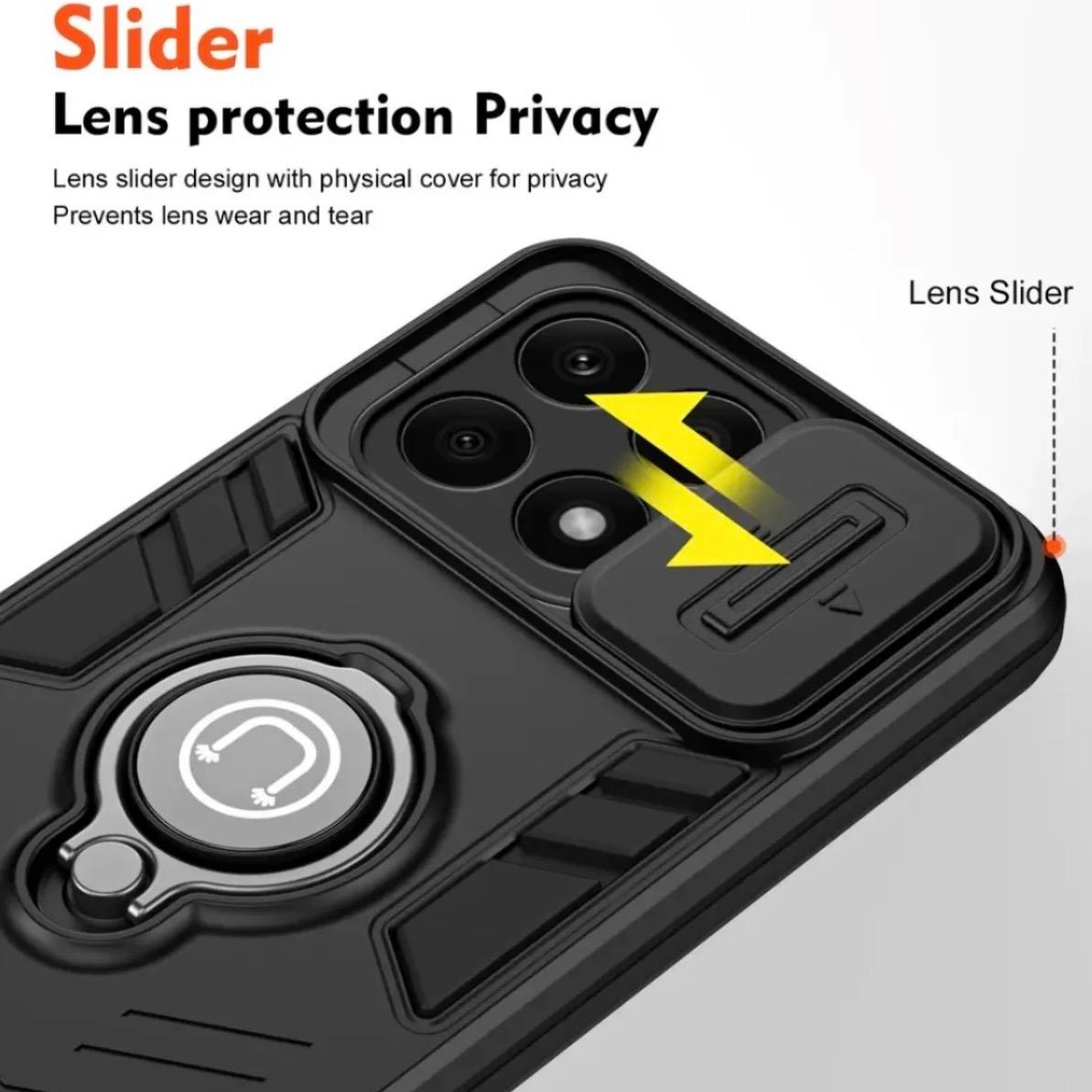 Honor X8B Luxury Slide Camera Cover Case