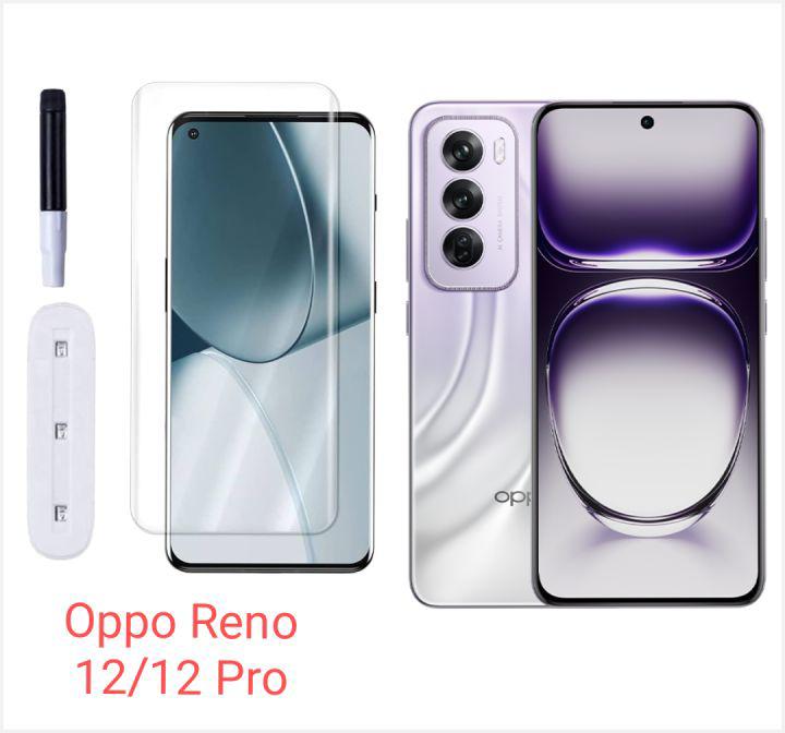 Oppo Reno 12 12 Pro UV Curved Tempered Glass Protector