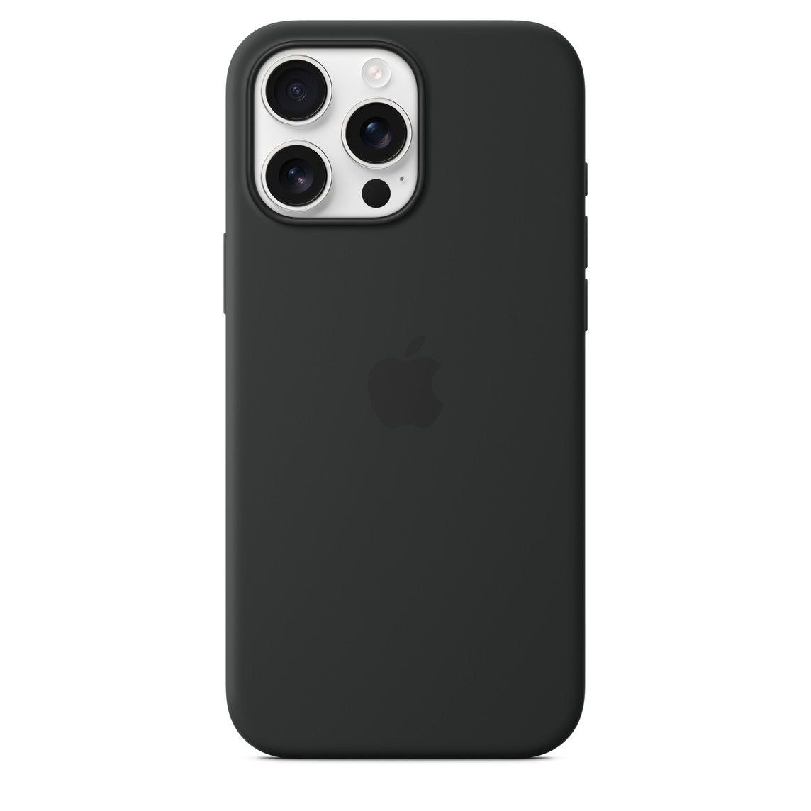 iPhone 16 Pro Silicone Microfiber Case - Black - Others