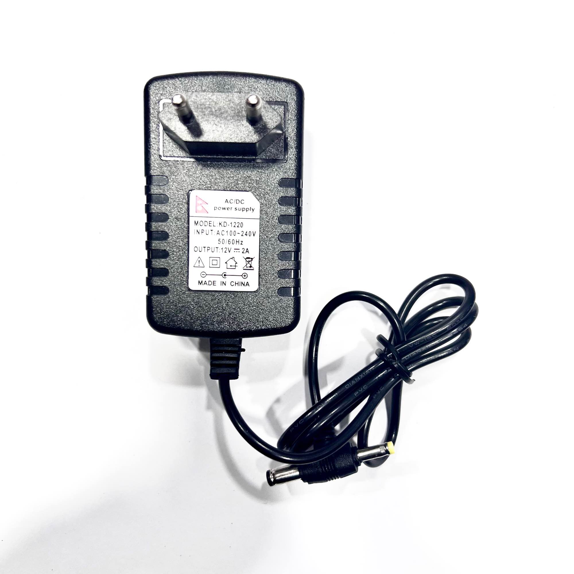 Wifi Adapter Power supply DC 12 Volt/ 2 Ampere - Black