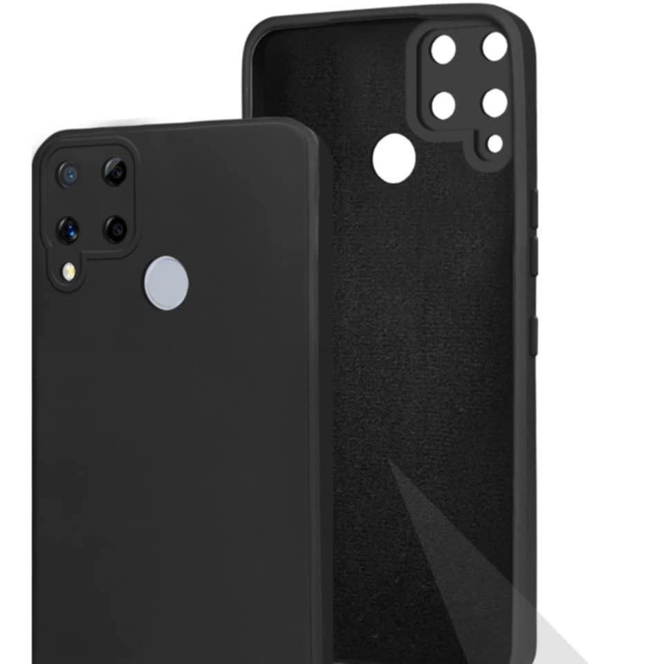 Realme c15 silicone case Microfiber Inside