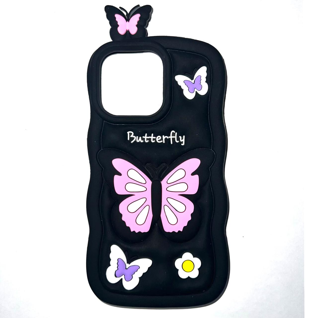 Iphone 16 Pro Max Butterfly Silicone  Case - Other