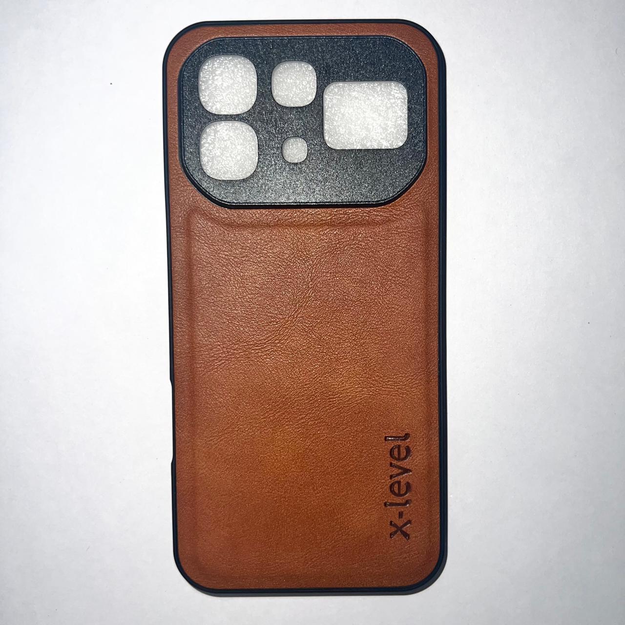 Infinix Note 60 Leather Phone Cover - Brown (Other)