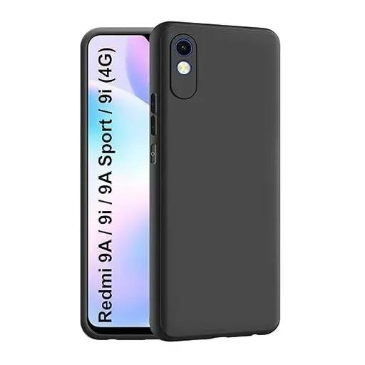 Redmi 9A/9A Sport /9i 4G Silicone Phone Case Microfiber Inside - Black (Other)