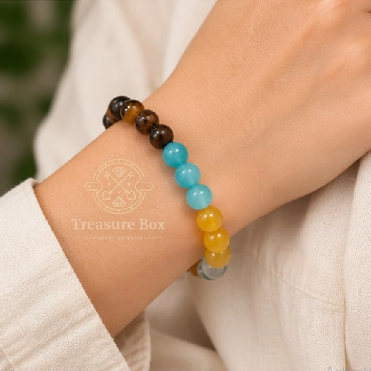 Golden Aura Harmony Bracelet For Unisex By Treasure Box Nepal