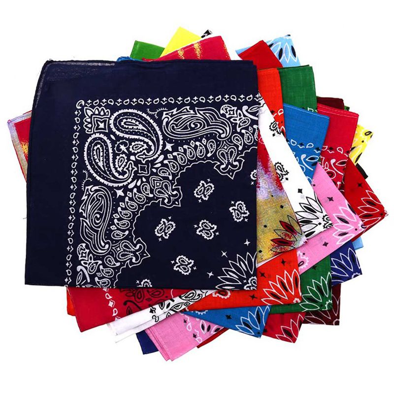 Bandana Scarf Hakerchief 22*22 10 Pc For Men - Multicolor ( 22 )