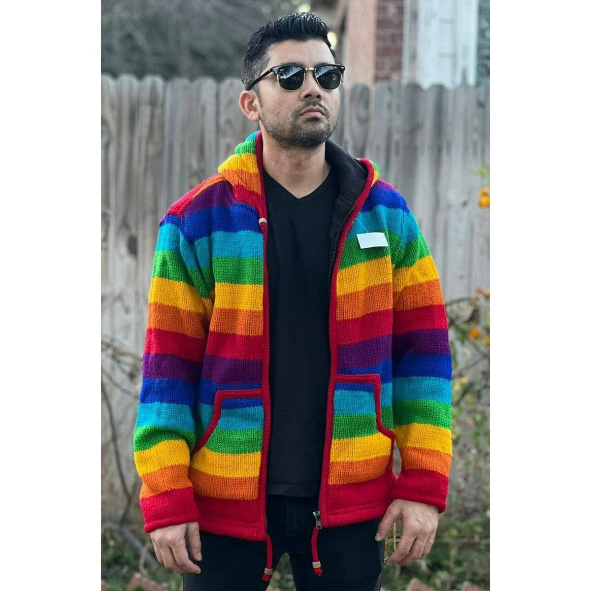 Unisex Hippie Mountain Woolen Fleece Jacket