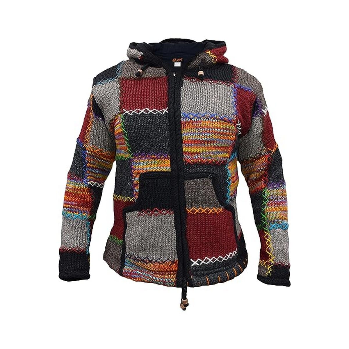 Unisex Hippie Mountain Woolen Fleece Jacket 